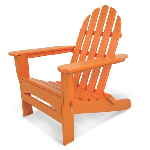 POLYWOOD Folding Classic Adirondack Plastic Adirondack ...