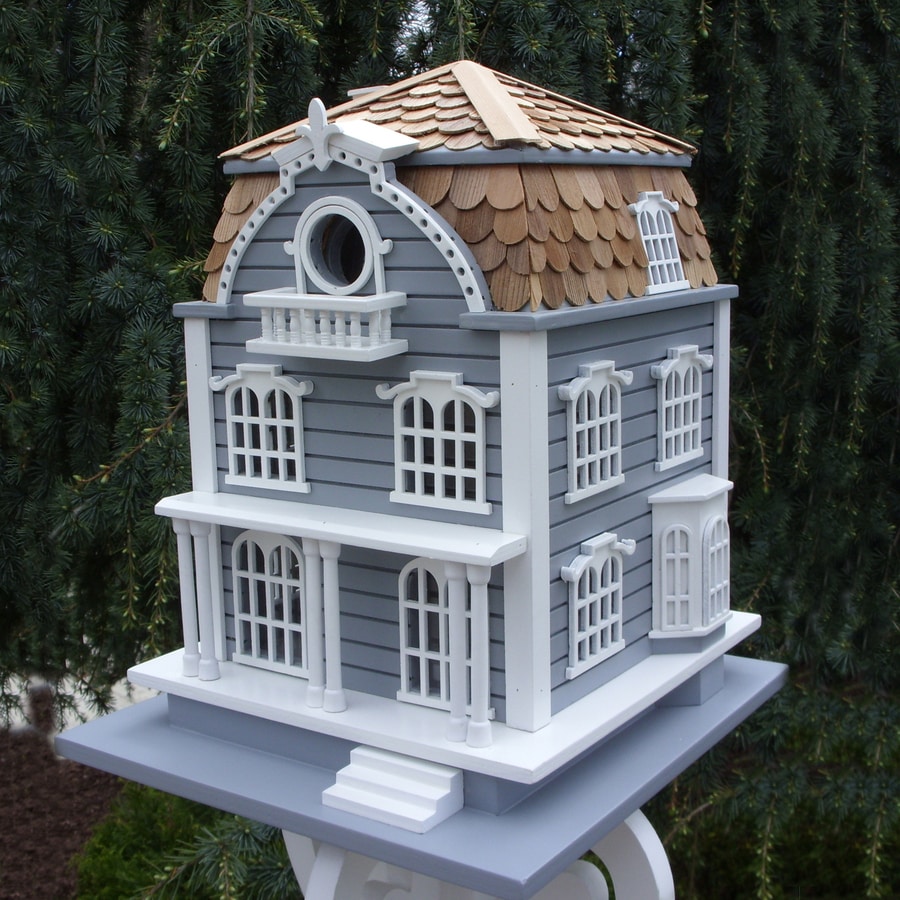 Home Bazaar 10.25-in W X 11-in H X 13-in D Blue Bird House At Lowes.com