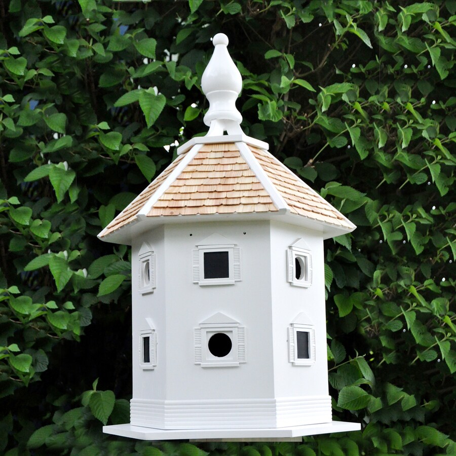 Shop Home Bazaar 19-in W X 17-in H X 30-in D White Bird House At Lowes.com