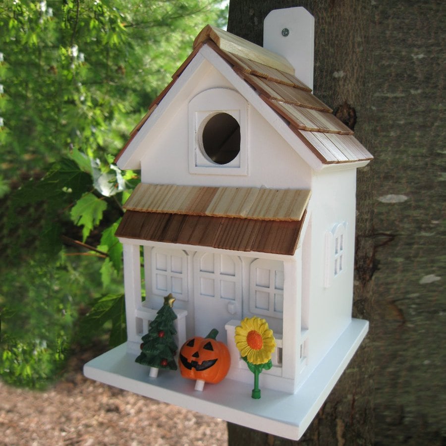 Home Bazaar 6-in W x 10-in H x 8-in D Bird House in the Bird Houses