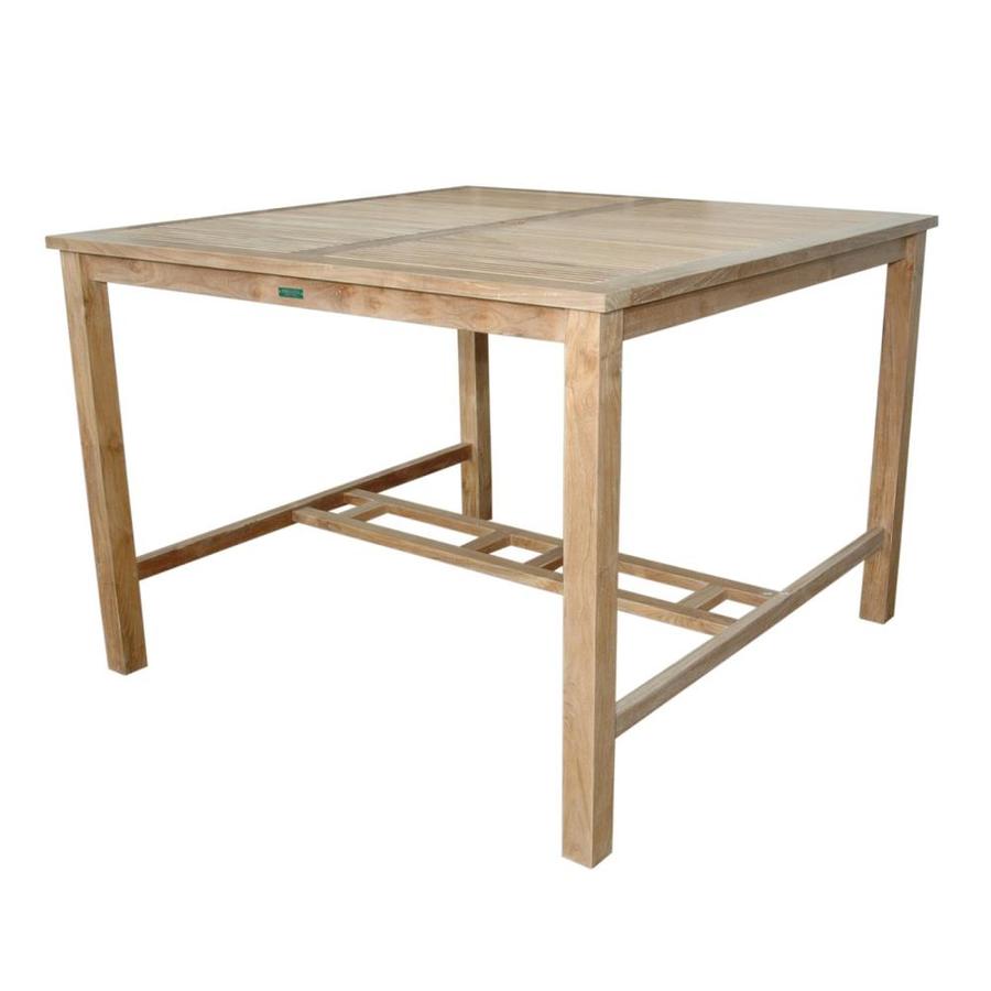 Anderson Teak Windsor Square Bar Table At Com Anderson Teak Windsor Square Bar Table