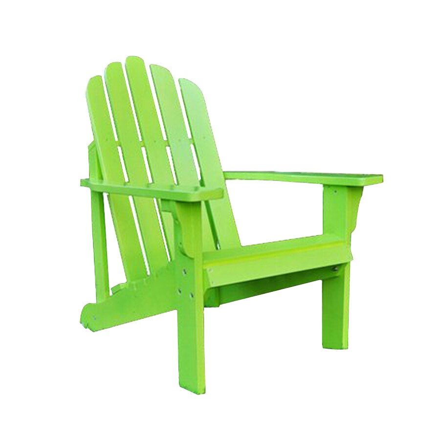 shine company lime green cedar adirondack chair at lowes.com