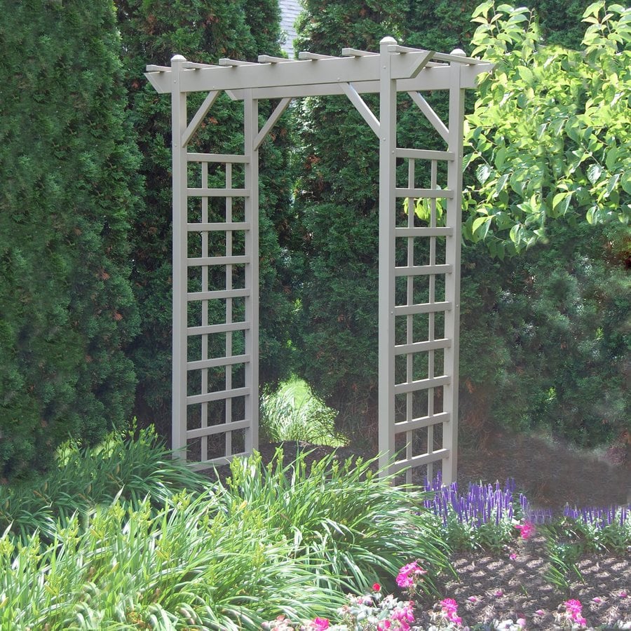 Dura-Trel 64-in W x 85-in H Brown Garden Arbor at Lowes.com