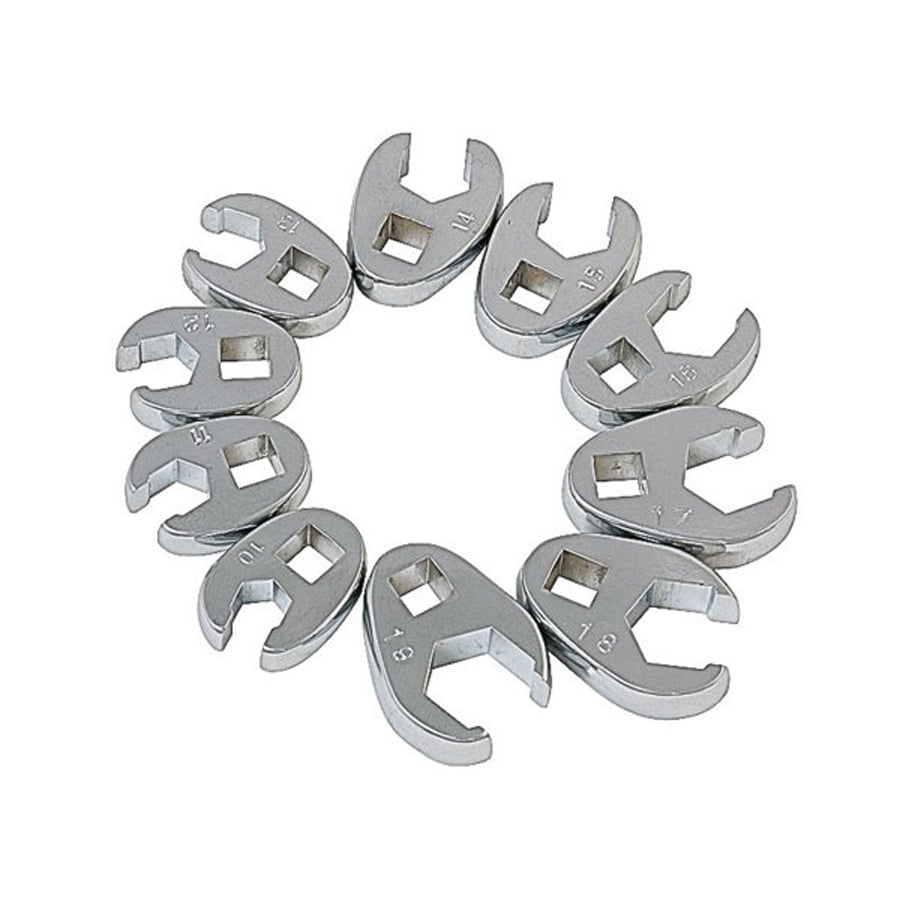 Shop Sunex Tools 10 Piece 12 Point Metric Crowfoot Open End Wrench Set