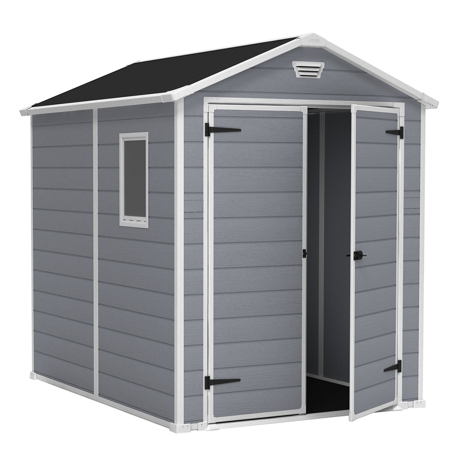 Shop Keter Manor Gable Storage Shed (Common: 6-ft x 8-ft ...