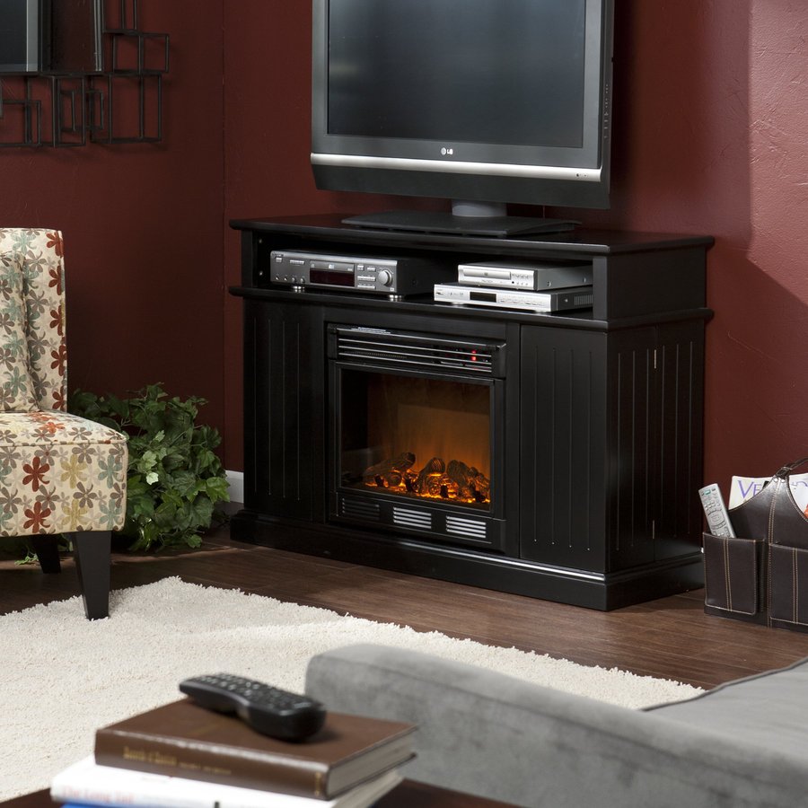 Boston Loft Furnishings 48 In W 5 000 Btu Black Wood And Metal