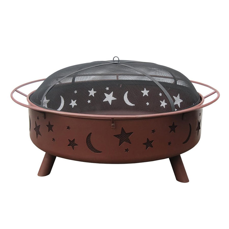 Landmann USA Super Sky 43-in W Georgia Clay Steel Wood-Burning Fire Pit ...