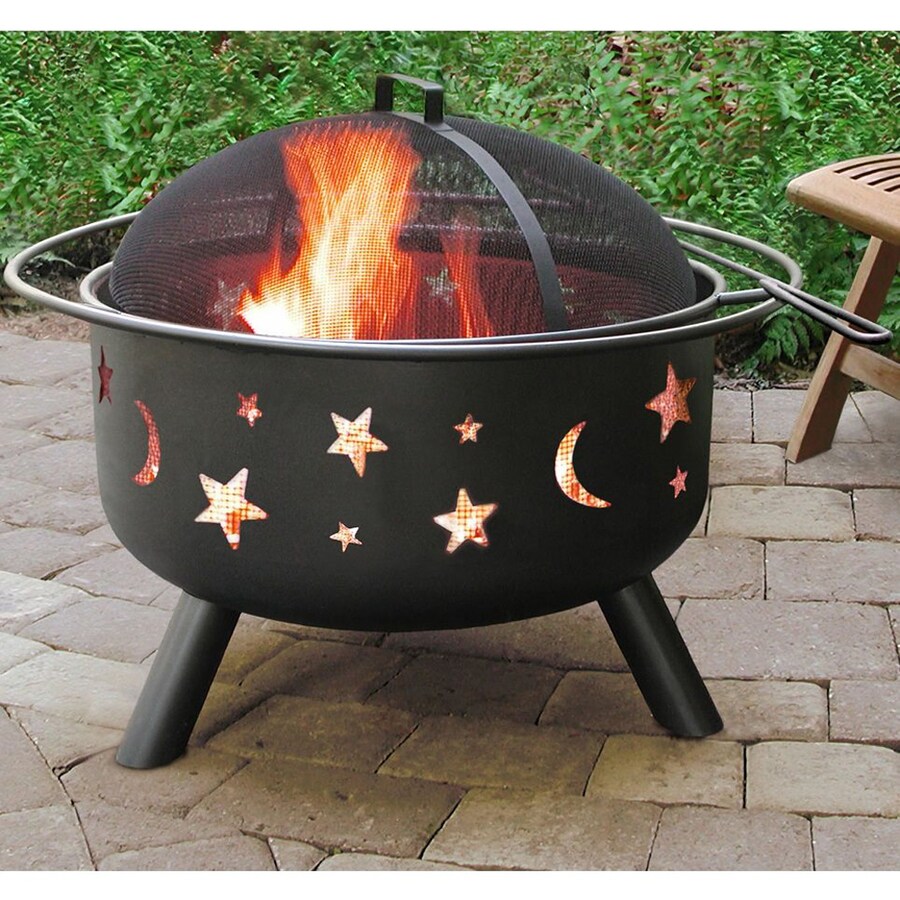 Landmann Usa Big Sky 29 5 In W Black Steel Wood Burning Fire Pit