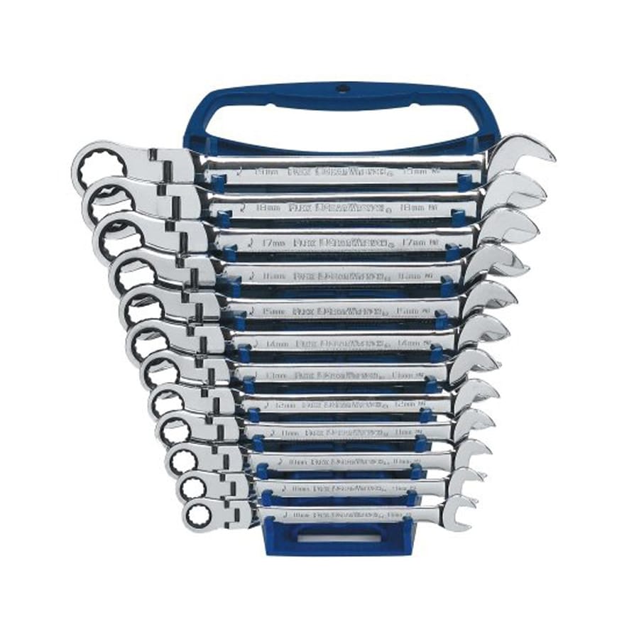 KD Tools 12Piece Metric Flexible Head Ratchet Wrench Set at