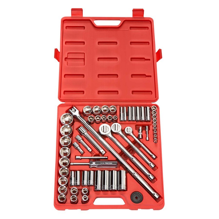 TEKTON 60Piece Standard (SAE) 1/2In; 3/8in and 1/4in Drive 6Point