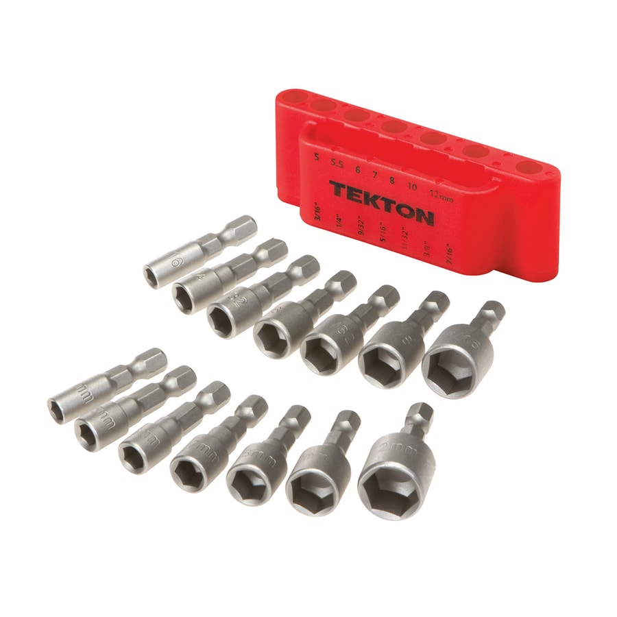 Shop TEKTON 1/4-in Nutsetter Impact Driver Bit Set At Lowes.com