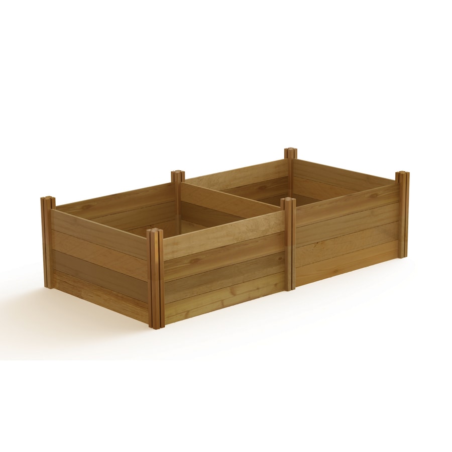 Raised Garden Beds At Com Gronomics 48 In W X 95 L 26 H Rustic