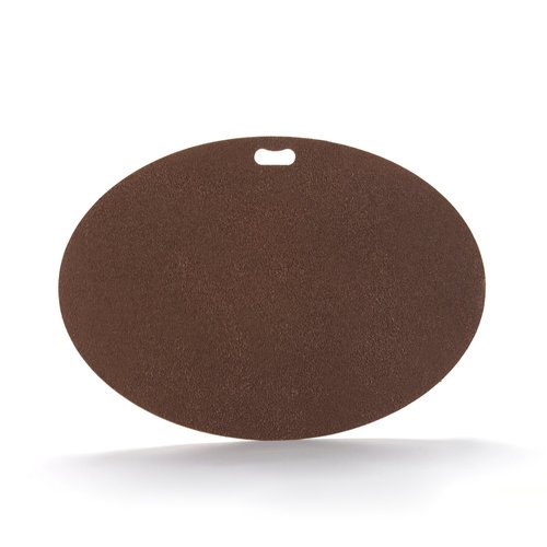 The "Original" Grill Pad Fiber Cement Oval Earthtone Brown Grill Mat at