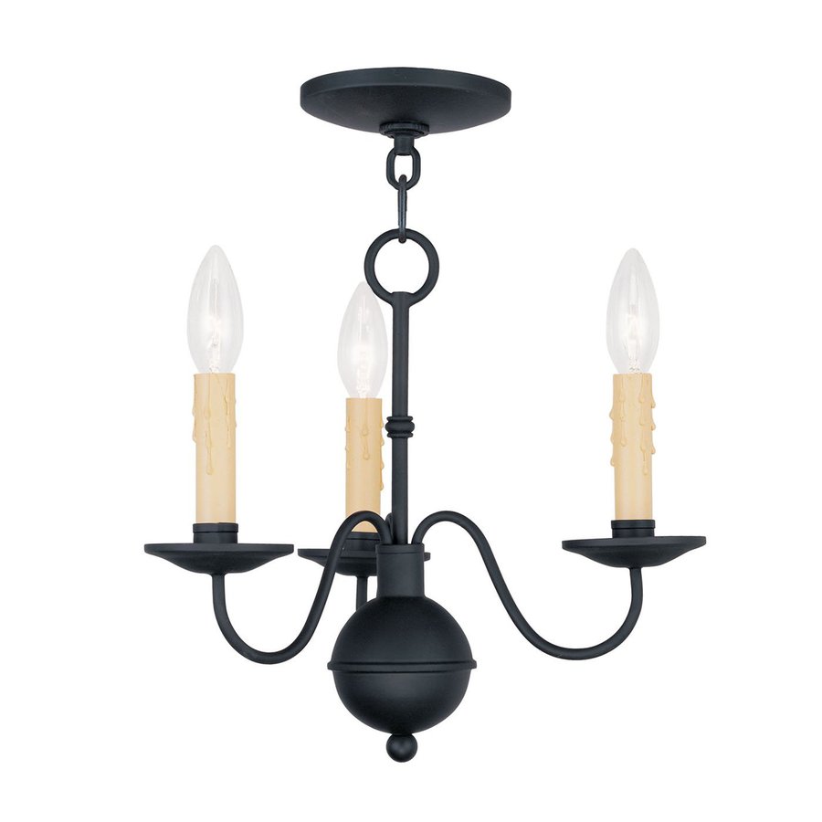Shop Livex Lighting Heritage 3Light Black Traditional Candle