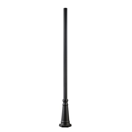 Z-Lite Black 96-in Post Light Pole at Lowes.com