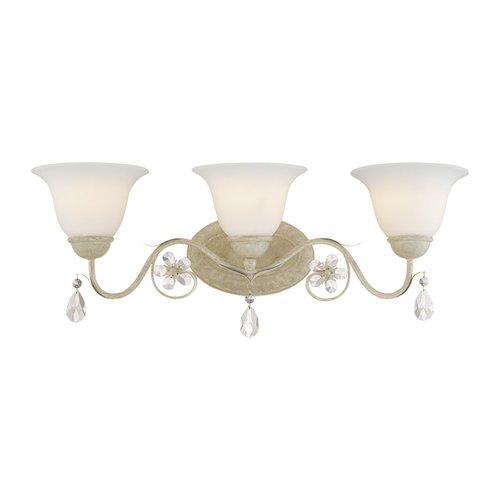 Millennium Lighting 3Light Clara Antique White Standard Bathroom