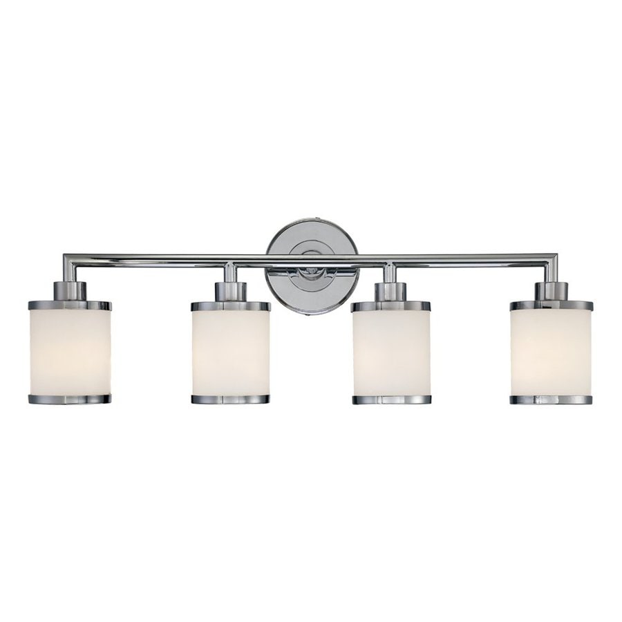 Shop Millennium Lighting 4-Light Chrome Standard Bathroom Vanity Light ...