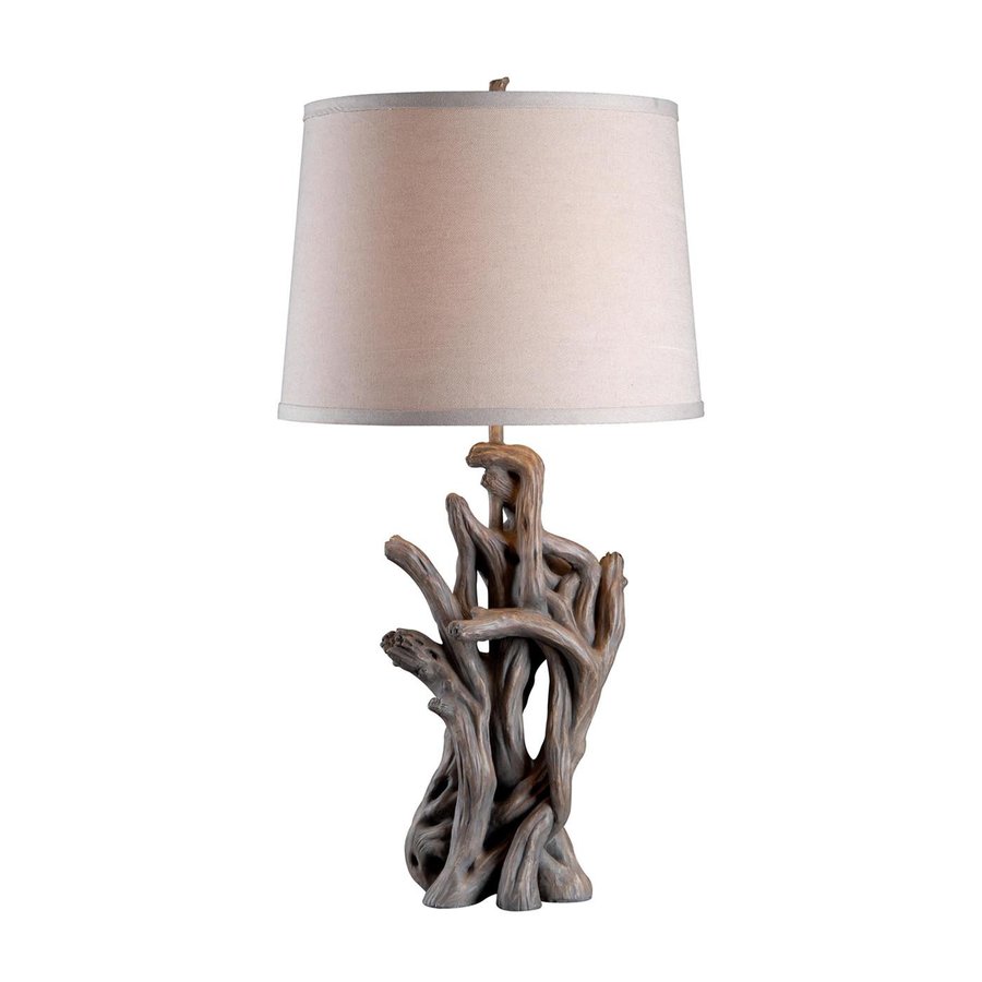 Kenroy Home Cast Away 29 In 3 Way Driftwood Table Lamp With Kenroy Home Cast Away 29 In 3 Way Driftwood Table Lamp With Fabric Shade