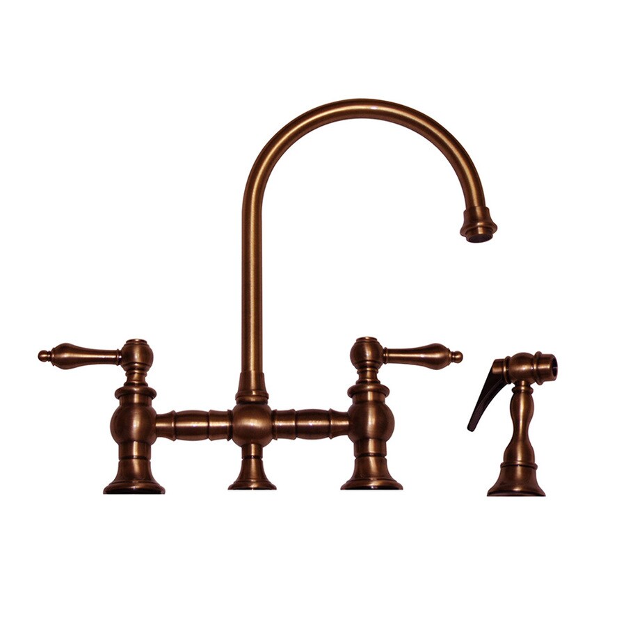 Whitehaus Collection Vintage III Antique Copper 2Handle Deck Mount