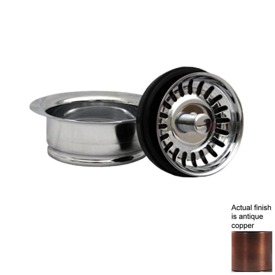 Whitehaus Collection 3.5in Antique Copper Brass Garbage Disposal Sink