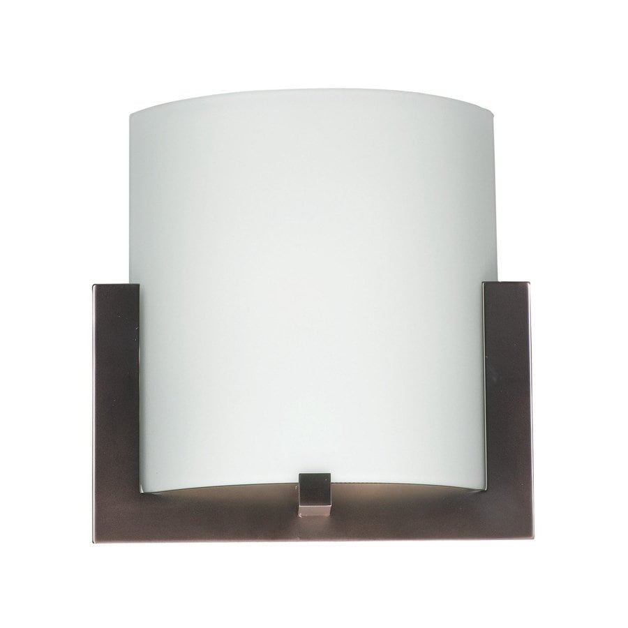 Shop Philips Bow 12-in W 1-Light Merlot Bronze Pocket LED Wall Sconce at Lowes.com