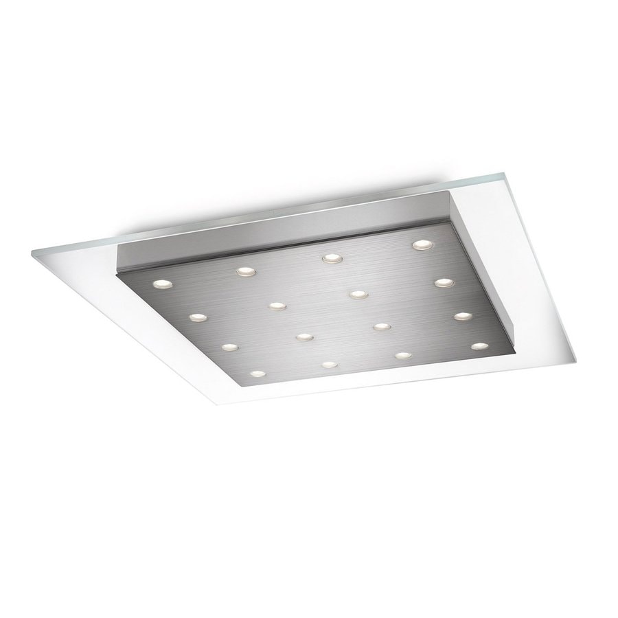 Philips Matrix 18 1 In W Brushed Nickel Led Flush Mount Light At