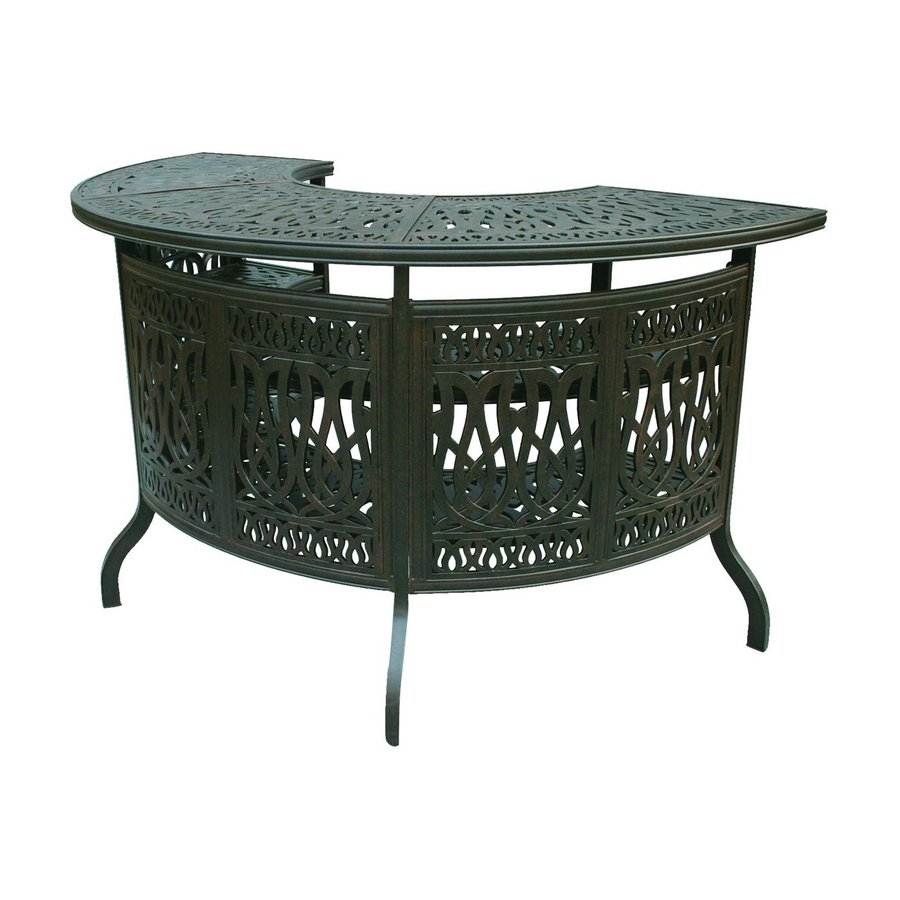 Darlee Elisabeth Antique Bronze Aluminum Patio Bar at Lowes.com