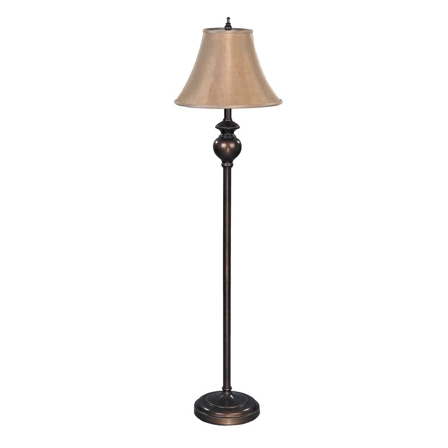 Canarm Belize 59 In 3 Way Switch Brown Indoor Floor Lamp With Canarm Belize 59 In 3 Way Switch Brown Indoor Floor Lamp With Fabric Shade