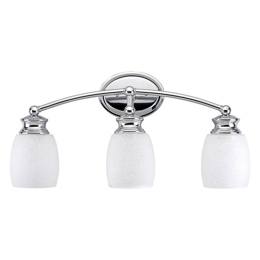 Canarm Palms 3 Light 21 5 In Chrome Bell Vanity Light At Lowes Com