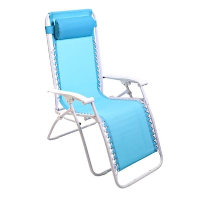 Jordan Manufacturing Steel Zero Gravity Chair With Turquoise Sling