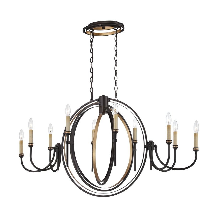 Eurofase Infinity 10Light OilRubbed Bronze Transitional Candle Chandelier at