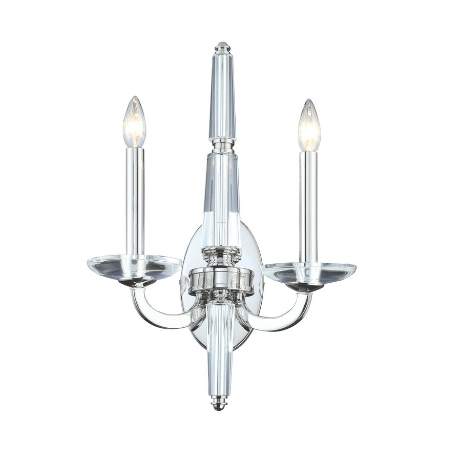 Shop Eurofase Senze 15in W 3Light Chrome Candle Wall Sconce at Lowes.com