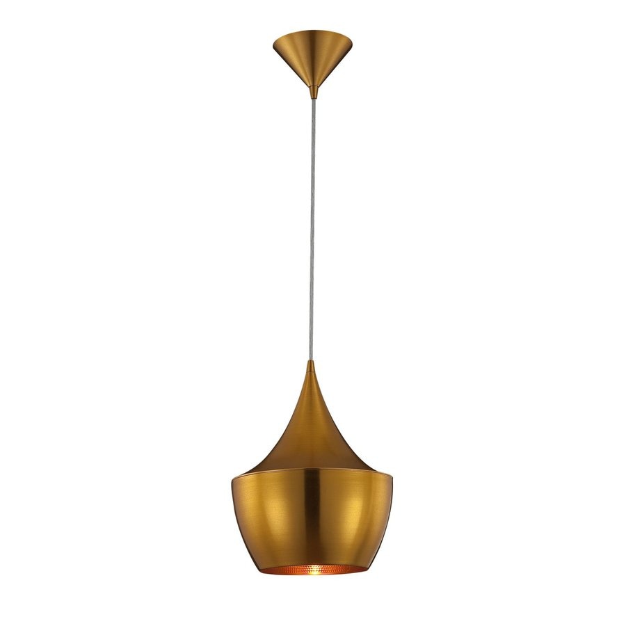 Gold Mini Pendant Light eurofase piquito 9 5 in w antique gold mini pendant light with antique gold shade