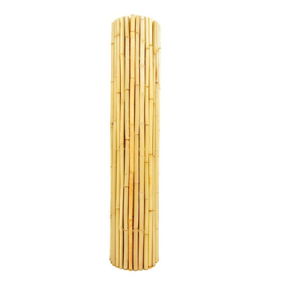 Backyard X-Scapes Natural Wood Bamboo Fencing (Common: 6-ft x 6-ft ...