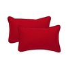 red rectangle throw pillow