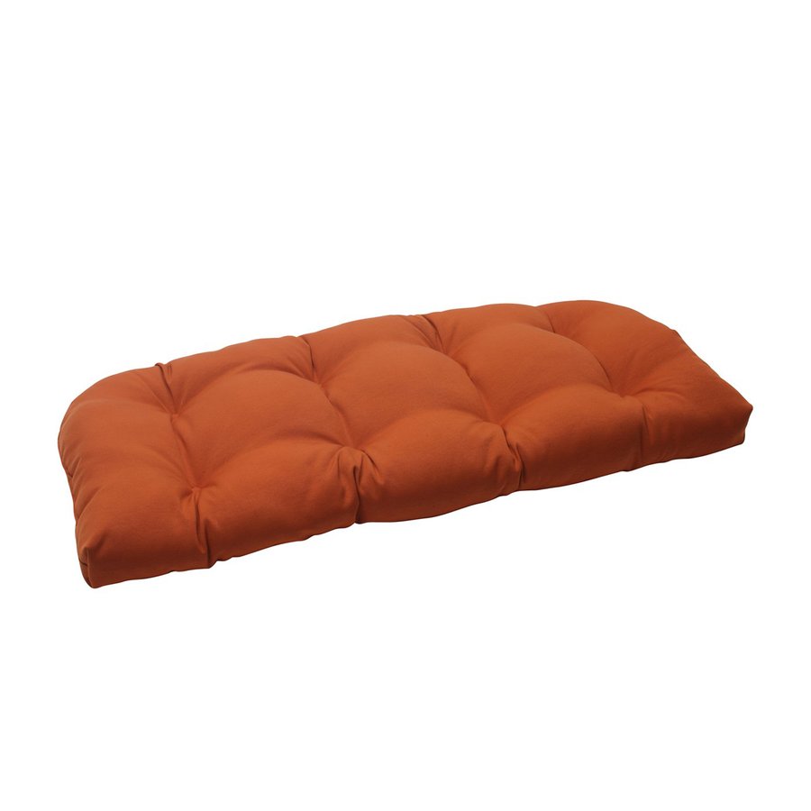 Pillow Perfect 1Piece Burnt Orange Seat Pad Cushion in the Patio