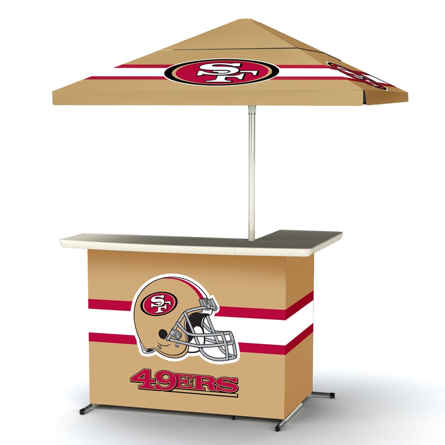 Best of Times San Francisco 49Ers 63 in x 44 in L Shaped Bar