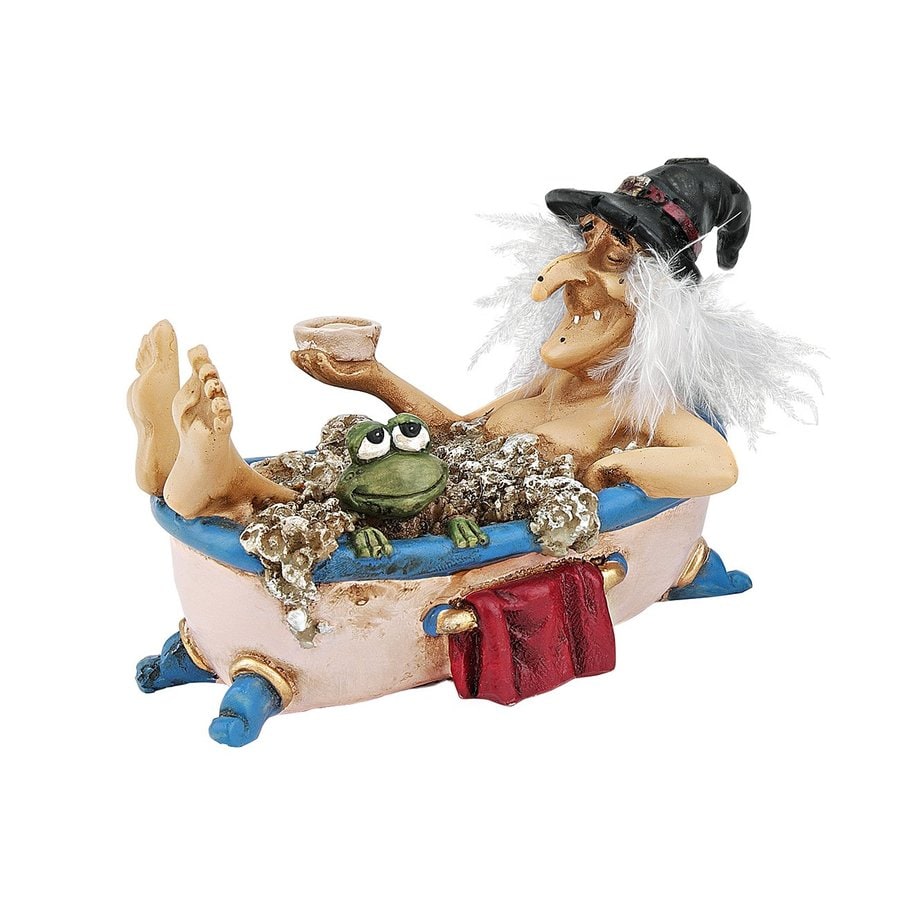 Design Toscano Bewitching Witches Cauldron Of Beauty Witch Figurine At   50249273 