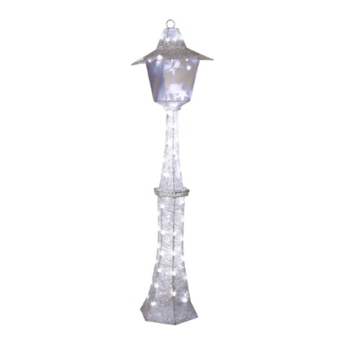 Gemmy 5.971ft Lighted Lamp Post Freestanding Sculpture Outdoor