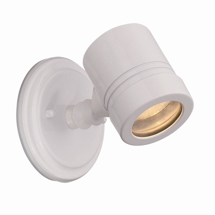 Shop Acclaim Lighting Cylinders 5-in H Gloss White Outdoor Wall Light at Lowes.com