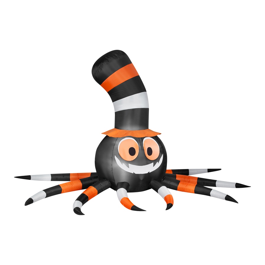 Shop Gemmy 5.6-ft Internal Light Spider Halloween Inflatable at Lowes.com