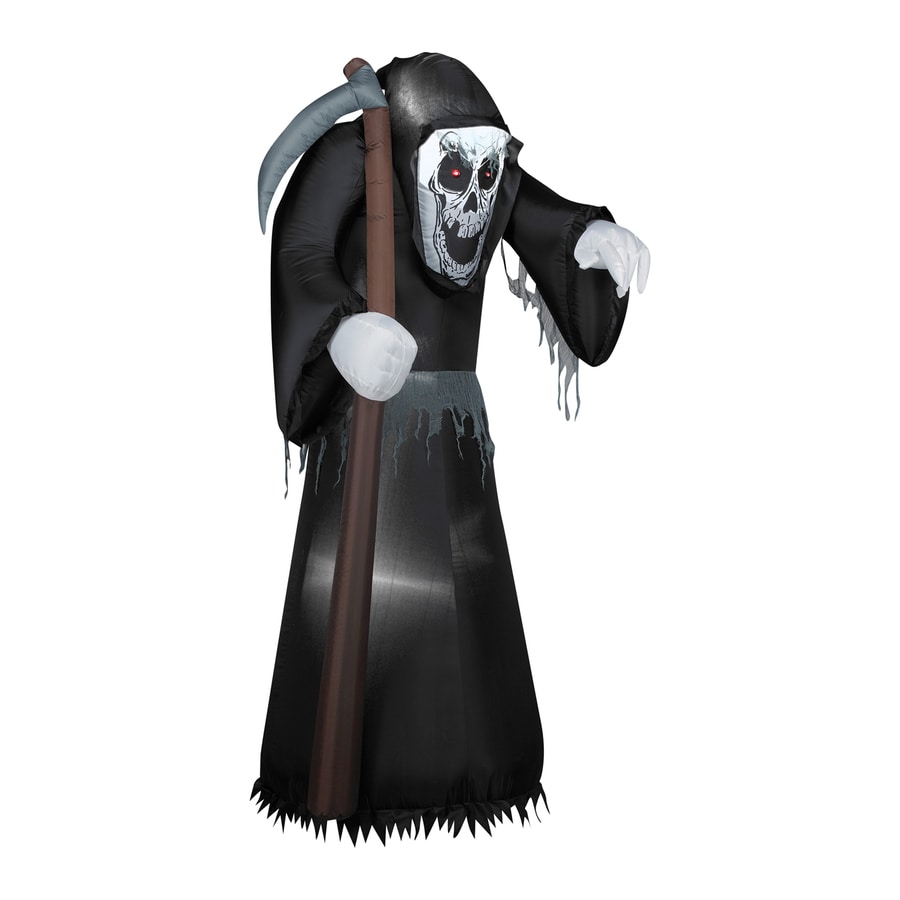 Gemmy 6.99ft Internal Light Grim Reaper Halloween Inflatable at
