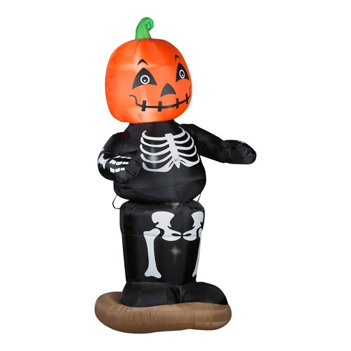 Gemmy 6-ft Internal Light Jack-O-Lantern Halloween Inflatable at Lowes.com