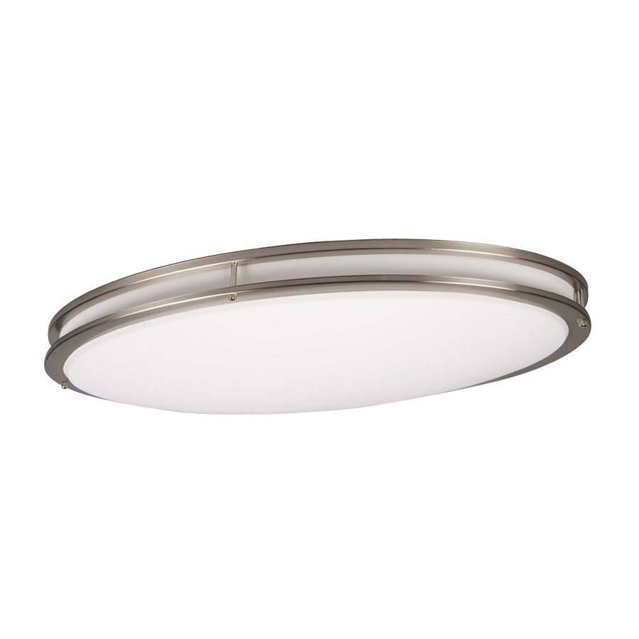 Galaxy Brushed Nickel 32 5 In Flush Mount Fluorescent Light At Galaxy Brushed Nickel 32 5 In Flush Mount Fluorescent Light
