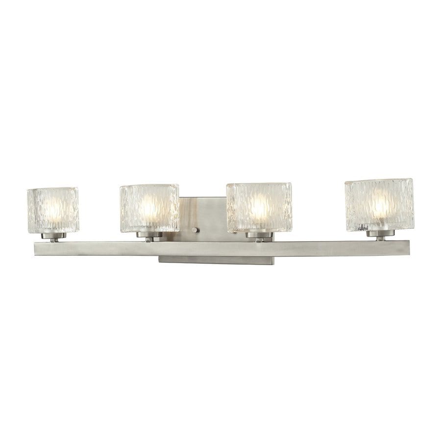 Shop Z-Lite Rai 4-Light Brushed Nickel Oval Vanity Light at Lowes.com