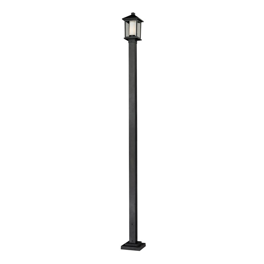 ZLite Mesa 114.75in H Black Post Light at