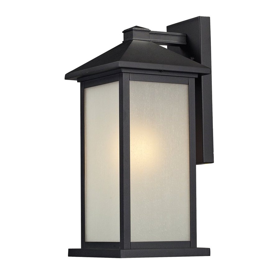 Z Lite Vienna 18 In H Black Outdoor Wall Light At Com Z Lite Vienna 18 In H Black Outdoor Wall Light