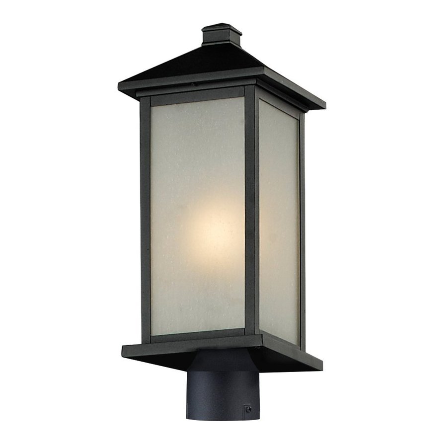 Shop ZLite Vienna 19.25in H Black Post Light at