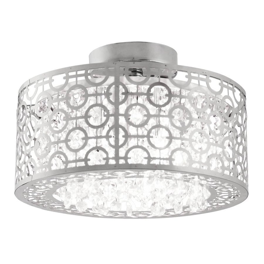 Dvi Isabella 12 In W Chrome Crystal Semi Flush Mount Light At Dvi Isabella 12 In W Chrome Crystal Semi Flush Mount Light