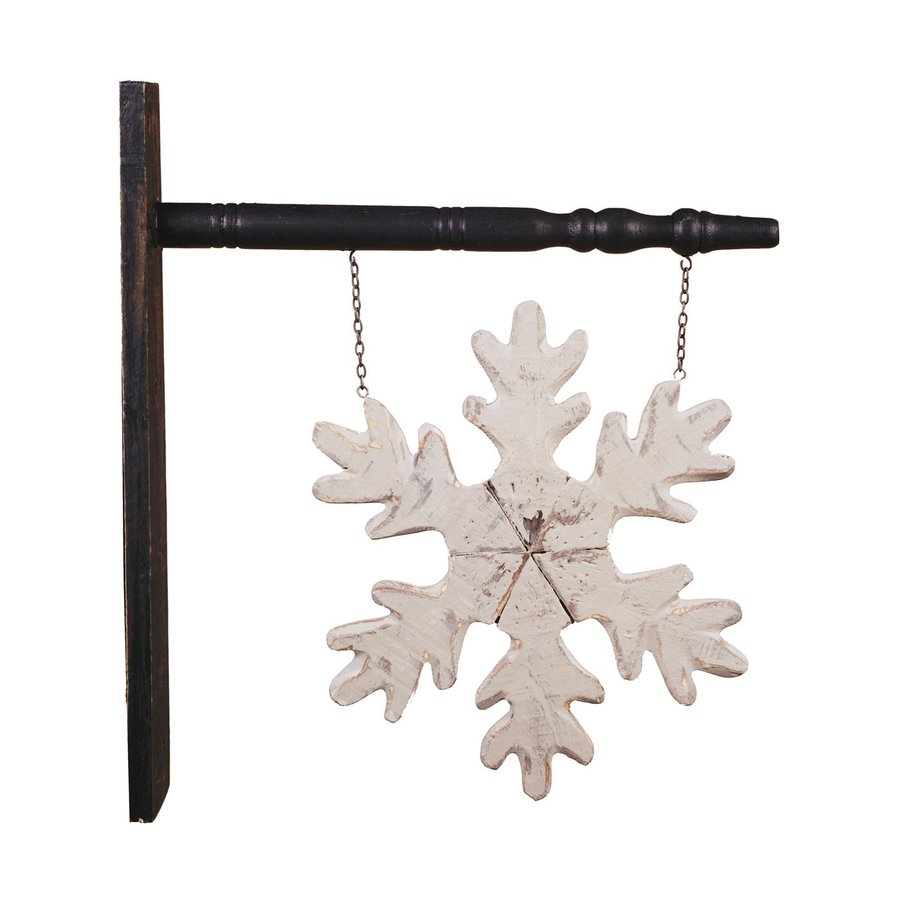 Oddity Snowflake Hanging Sign Outdoor Christmas Decoration